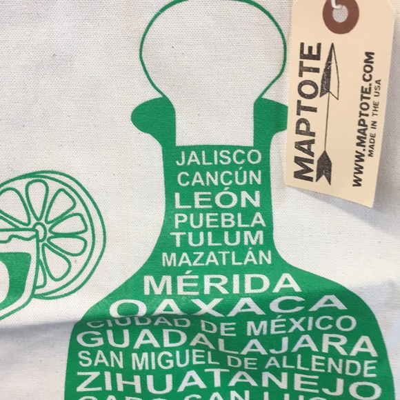 New Maptote tote bag Mexico margarita green - Picture 6 of 7